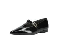 Riemchenballerina PAUL GREEN "Paul Green Ballerinas Leder", Damen, Gr. 37,5, schwarz (schwarz lack), Leder, Schuhe Riemchenballerina (82628766-37,5) schwarz lack
