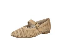 Riemchenballerina PAUL GREEN "Paul Green Ballerinas Leder", Damen, Gr. 39, beige, Leder, Schuhe Riemchenballerina (53045840-39) beige