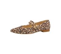 Riemchenballerina PAUL GREEN "Paul Green Ballerinas Leder", Damen, Gr. 41, leopard, Leder, Schuhe Riemchenballerina (33709523-41) leopard