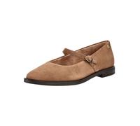 Riemchenballerina PAUL GREEN "Paul Green Ballerinas Veloursleder", Damen, Gr. 40,5, nut, Veloursleder, Schuhe Riemchenballerina (19749917-40,5) nut
