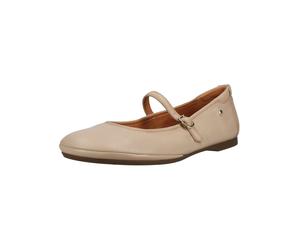 Riemchenballerina PIKOLINOS "PIKOLINOS Ballerinas Leder", Damen, Gr. 39, stone, Leder, Schuhe Riemchenballerina (85084431-39) stone