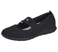 Riemchenballerina REMONTE, Damen, Gr. 36, schwarz, Textil, Schuhe Riemchenballerina, Slipper, Schlupfschuh, Slip-On Sneaker im sportiven Design, Topseller (85451501-36)