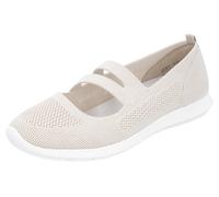 Riemchenballerina REMONTE, Damen, Gr. 41, beige (creme), Textil, Schuhe Riemchenballerina, Halbschuh, Freizeitschuh, Komfortschuh mit herausnehmbarer Einlage (23515054-41) creme