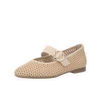 Riemchenballerina REMONTE, Damen, Gr. 42, natur, Nubuklederimitat, Textil, unifarben, Schuhe Riemchenballerina, Sommerschuh, Flat, Ballerina, Schlupfschuh mit weicher Innensohle (34841357-42) natur