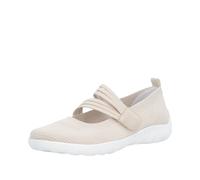 Riemchenballerina REMONTE, Damen, Gr. 44, hellbeige, Textil, unifarben, Schuhe Riemchenballerina, Slipper, Schlupfschuh, Sommerschuh, Klettschuh mit Softfußbett (99613338-44) hellbeige