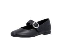 Riemchenballerina REMONTE "Remonte Ballerinas Leder", Damen, Gr. 38, schwarz, Leder, Schuhe Riemchenballerina (65426933-38) schwarz