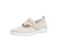 Riemchenballerina REMONTE, Damen, Gr. 38, hellbeige, Textil, unifarben, Schuhe Riemchenballerina, Slipper, Schlupfschuh, Sommerschuh, Klettschuh mit Softfußbett (99613338-38) hellbeige