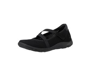 Riemchenballerina REMONTE "Remonte Ballerinas Textil", Damen, Gr. 39, schwarz, Textil, Schuhe Riemchenballerina (58148122-39) schwarz
