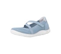 Riemchenballerina REMONTE, Damen, Gr. 40, hellblau, Lederimitat, Textil, Basic, Schuhe Riemchenballerina, Klettschuh, Slipper mit Lite´n Soft-Ausstattung (13821518-40) hellblau