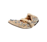 Riemchenballerina STEVE MADDEN "STEVE MADDEN Ballerinas Leder", Damen, Gr. 40, beige (braun), Leder, Schuhe Riemchenballerina (10677949-40) braun