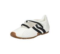 Riemchenballerina STEVE MADDEN "STEVE MADDEN Ballerinas Leder", Damen, Gr. 40, schwarz-weiß (weiß, schwarz), Leder, Schuhe Riemchenballerina (88997663-40) weiß, schwarz