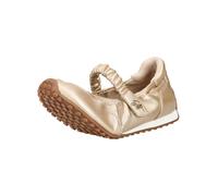 Riemchenballerina STEVE MADDEN "STEVE MADDEN Ballerinas Lederimitat", Damen, Gr. 38, gold, Lederimitat, Schuhe Riemchenballerina (56249963-38) gold