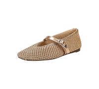Riemchenballerina STEVE MADDEN "STEVE MADDEN Ballerinas Textil", Damen, Gr. 37, gold (rosegold), Textil, Schuhe Riemchenballerina (53705722-37) rosegold