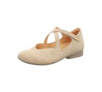 Riemchenballerina THINK "Think Ballerinas Leder", Damen, Gr. 40, beige, Leder, Schuhe Riemchenballerina (54706025-40) beige