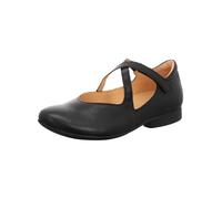 Riemchenballerina THINK "Think Ballerinas Nappaleder", Damen, Gr. 37,5, schwarz (schwarz, schwarz), Nappaleder, Schuhe Riemchenballerina (66887763-37,5) schwarz, schwarz