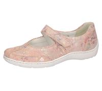 Riemchenballerina WALDLÄUFER "HENNI", Damen, Gr. 3,5 (36), apricot mutli, Veloursleder, Schuhe Riemchenballerina, Halbschuh, Komfortschuh in Schuhweite H (= sehr weit) (27112224-3,5)