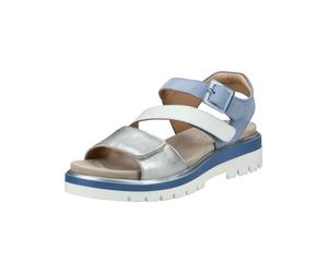 Riemchensandale ARA "Ara Sandalen Leder", Damen, Gr. 40, blau, Leder, Schuhe Riemchensandale (74658313-40) blau