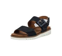 Riemchensandale ARA "Ara Sandalen Leder", Damen, Gr. 40, schwarz (blau), Leder, Schuhe Riemchensandale (56256709-40) blau