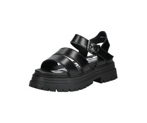 Riemchensandale BUFFALO "Buffalo Sandalen Lederimitat", Damen, Gr. 40, schwarz, Lederimitat, Schuhe Riemchensandale (67631467-40) schwarz
