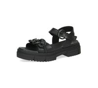 Riemchensandale CAPRICE "Caprice Sandalen Leder", Damen, Gr. 39, schwarz, Leder, Schuhe Riemchensandale (74705246-39) schwarz