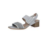 CAPRICE Damen Sandalen mit Absatz mit Schnalle mit Riemchen, Blau (Lt.Blue Comb), 41 EU