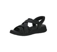 Riemchensandale CAPRICE "Caprice Sandalen Nappaleder", Damen, Gr. 37, schwarz, Nappaleder, Schuhe Riemchensandale (75186147-37) schwarz