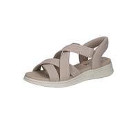 Riemchensandale CAPRICE "Caprice Sandalen Nappaleder", Damen, Gr. 40, beige, Nappaleder, Schuhe Riemchensandale (25364025-40) beige