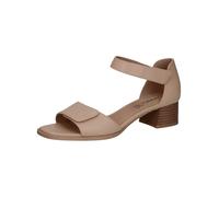 Riemchensandale CAPRICE "Caprice Sandalen Nappaleder", Damen, Gr. 40, weiß (sanftes weiß), Nappaleder, Schuhe Riemchensandale (48931259-40) sanftes weiß