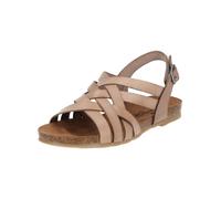 Riemchensandale COSMOS COMFORT "COSMOS Comfort Sandalen Leder", Damen, Gr. 37, beige (taupe), Leder, Schuhe Riemchensandale (97963027-37) taupe