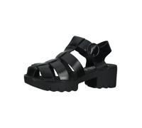 Riemchensandale FLY LONDON "Fly London Sandalen Leder", Damen, Gr. 37, schwarz, Leder, Schuhe Riemchensandale (65119227-37) schwarz