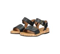 Riemchensandale GABOR COMFORT "Gabor Comfort Sandalen Glattleder", Damen, Gr. 38,5, schwarz, Glattleder, Schuhe Riemchensandale (51286423-38,5) schwarz