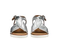 Riemchensandale GABOR COMFORT "Gabor Comfort Sandalen Glattleder", Damen, Gr. 38, silber, Glattleder, Schuhe Riemchensandale (13575666-38) silber