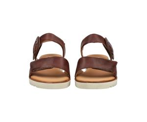 Riemchensandale GABOR COMFORT "Gabor Comfort Sandalen Glattleder", Damen, Gr. 39, camel, Glattleder, Schuhe Riemchensandale (46906405-39) camel
