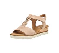 Riemchensandale GABOR COMFORT "Gabor Comfort Sandalen Leder", Damen, Gr. 38, sand, Leder, Schuhe Riemchensandale (22009368-38) sand