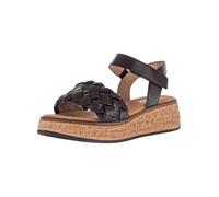 Gabor Damen Keilsandalen Comfort Nappaleder Schwarz Mehrweite G Größe 38