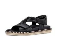 Riemchensandale GABOR, Damen, Gr. 37, schwarz, Nappaleder, Schuhe Riemchensandale, Plateau, Sandalette mit weichen Riemchen (38058925-37) schwarz