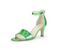 Riemchensandale GABOR "Gabor Sandalen Leder", Damen, Gr. 37, grün, Leder, Schuhe Riemchensandale (27921334-37)