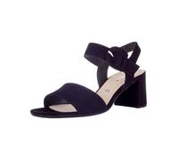 Riemchensandale GABOR "Gabor Sandalen Leder", Damen, Gr. 40,5, blau (atlantik), Leder, Schuhe Riemchensandale (11856449-40,5) atlantik