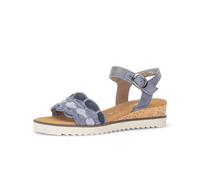 Riemchensandale GABOR "Riemchensandale", Damen, Gr. 37,5, blau, Schuhe Riemchensandale (58417604-37,5) blau