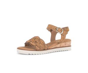Riemchensandale GABOR "Riemchensandale", Damen, Gr. 37,5, braun, Schuhe Riemchensandale (95684120-37,5) braun