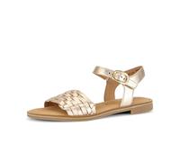 Riemchensandale GABOR "Riemchensandale", Damen, Gr. 37,5, gold, Schuhe Riemchensandale (38759558-37,5) gold