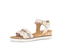 Riemchensandale GABOR "Riemchensandale", Damen, Gr. 38,5, beige, Schuhe Riemchensandale (33700842-38,5) beige