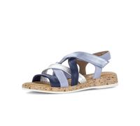 Riemchensandale GABOR "Riemchensandale", Damen, Gr. 38,5, blau, Schuhe Riemchensandale (20949727-38,5) blau