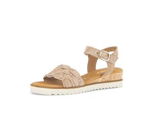 Riemchensandale GABOR "Riemchensandale", Damen, Gr. 39, beige, Schuhe Riemchensandale (49479214-39) beige