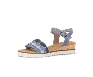 Riemchensandale GABOR "Riemchensandale", Damen, Gr. 39, blau, Schuhe Riemchensandale (58417604-39) blau