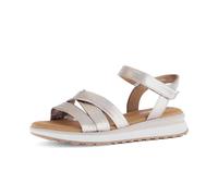 Riemchensandale GABOR "Riemchensandale", Damen, Gr. 40,5, silber (gold), Schuhe Riemchensandale (68436010-40,5) gold