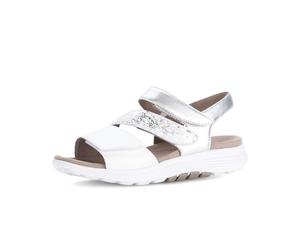 Riemchensandale GABOR "Riemchensandale", Damen, Gr. 40,5, silber, Schuhe Riemchensandale (50939035-40,5) silber