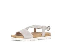 Riemchensandale GABOR "Riemchensandale", Damen, Gr. 40, beige (grau), Schuhe Riemchensandale (88069166-40) grau
