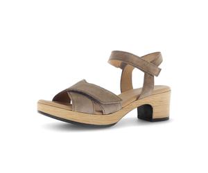 Riemchensandale GABOR "Riemchensandale", Damen, Gr. 41, braun, Schuhe Riemchensandale (90787941-41) braun