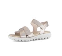 Gabor Fashion Sandale grau metallic gekreuzt 64.812.62 - Größe 40